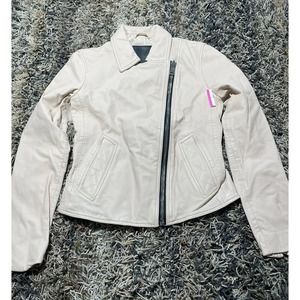 - all saints leather jacket / size 4